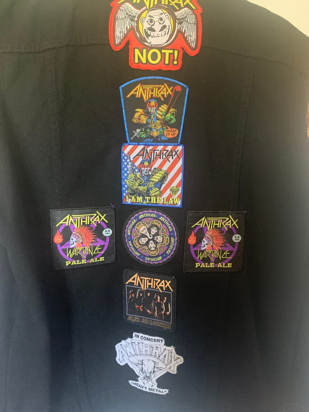 Customer photo review of Anthrax - Armed And Dangerous - Patch