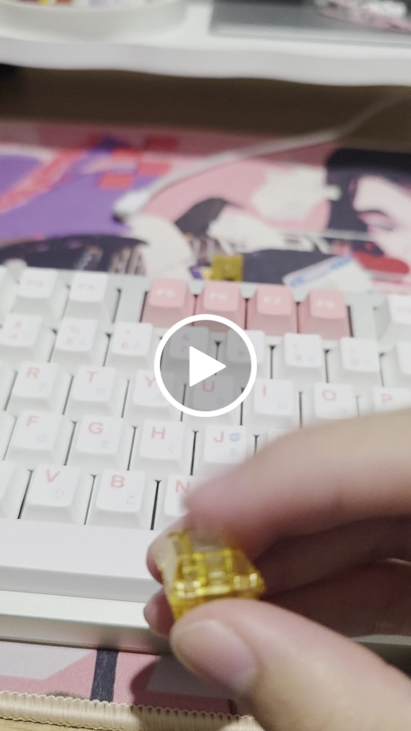Customer video review of WINGTREE GOLDEN APPLE V2 TACTILE SWITCH FACTORY LUBED (10PCS)