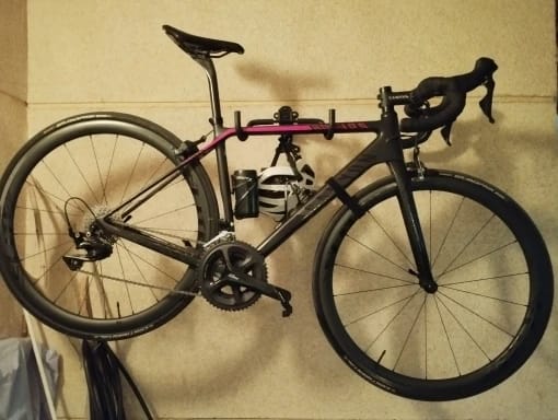 Customer photo review of fiets ophangsysteem muurbeugel