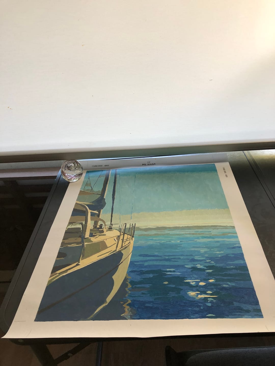 Customer photo review of Yacht Life | Paint by Number