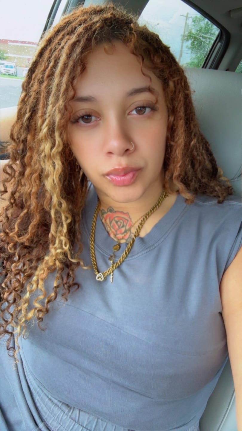 Customer photo review of #T1B/4/27/30 Mix Blend Water Curly Crochet Human Hair