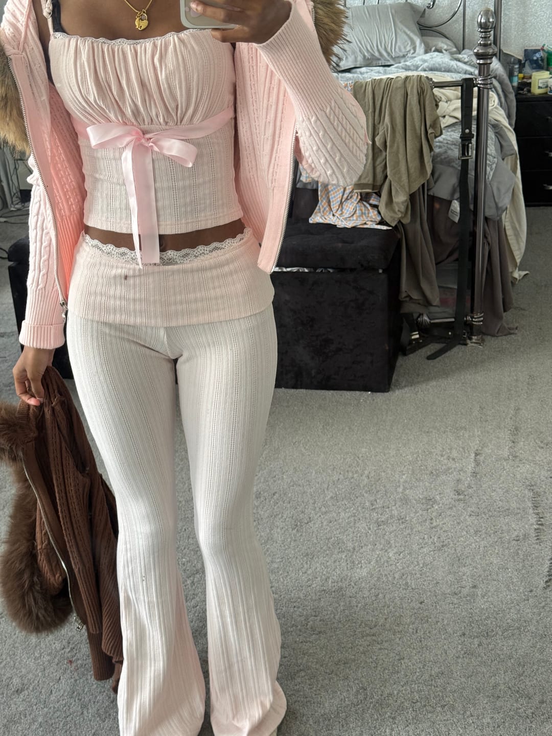 Customer photo review of My True Form Cotton Pants (Pink)