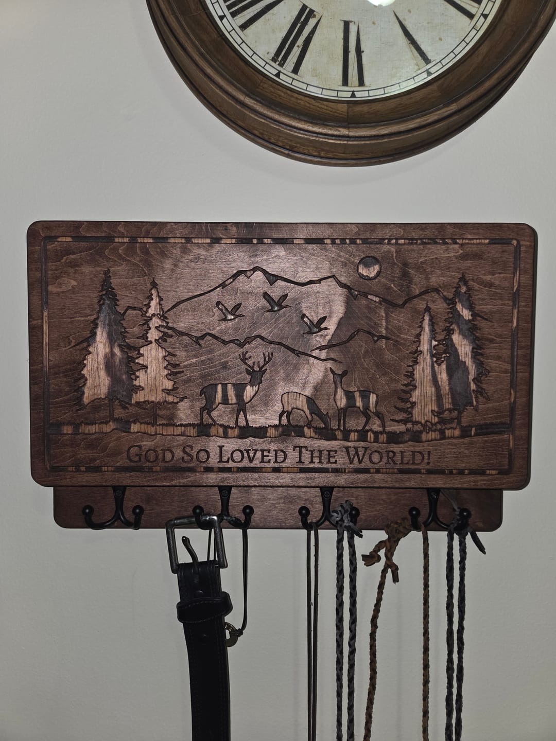 Customer photo review of PERSONALIZABLE DEER SCENE MINI MODEL