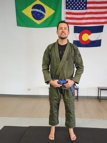 Customer photo review of Core Military Green Brazilian Jiu Jitsu Mens BJJ Gi