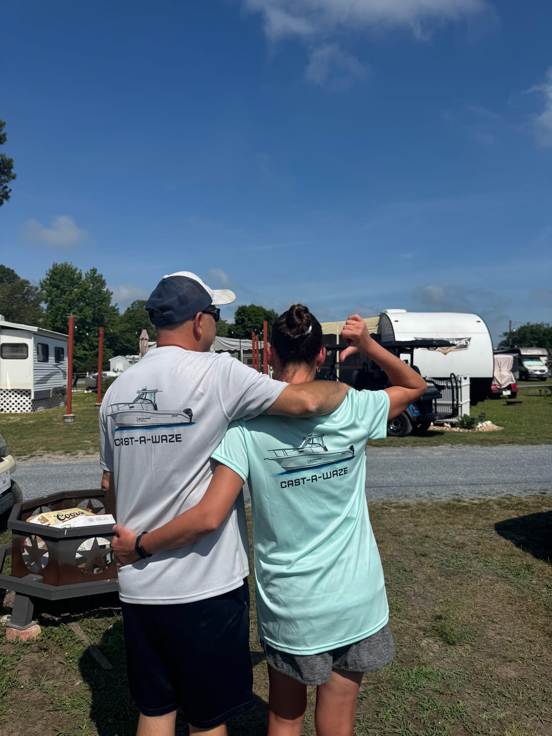 Customer photo review of Dri-Fit Custom Boat Shirts - Short Sleeve