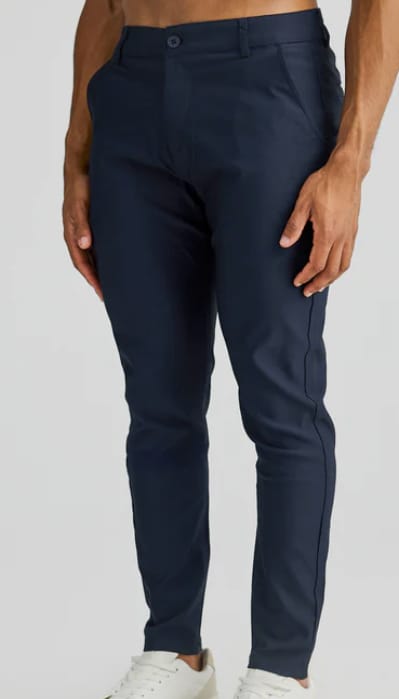 Customer photo review of Navy Slim Fit Chino