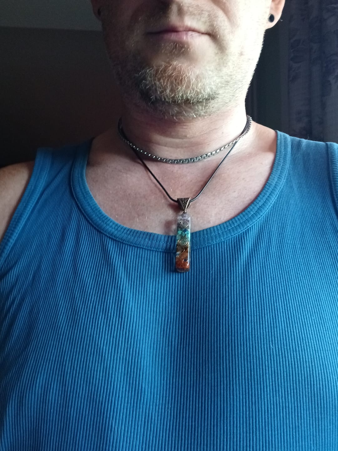 Customer photo review of 7 Chakra Orgonit Halskette