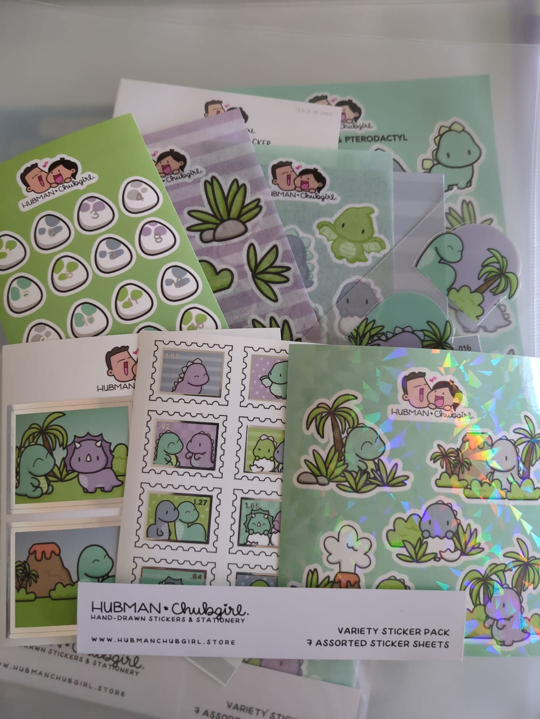 Customer photo review of Happy Dinos Variety Sticker Pack