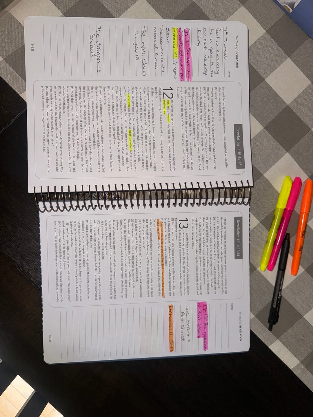 Customer photo review of Spiral Bible™ - NASB - Complete Bible - Bundle (Hardcover)