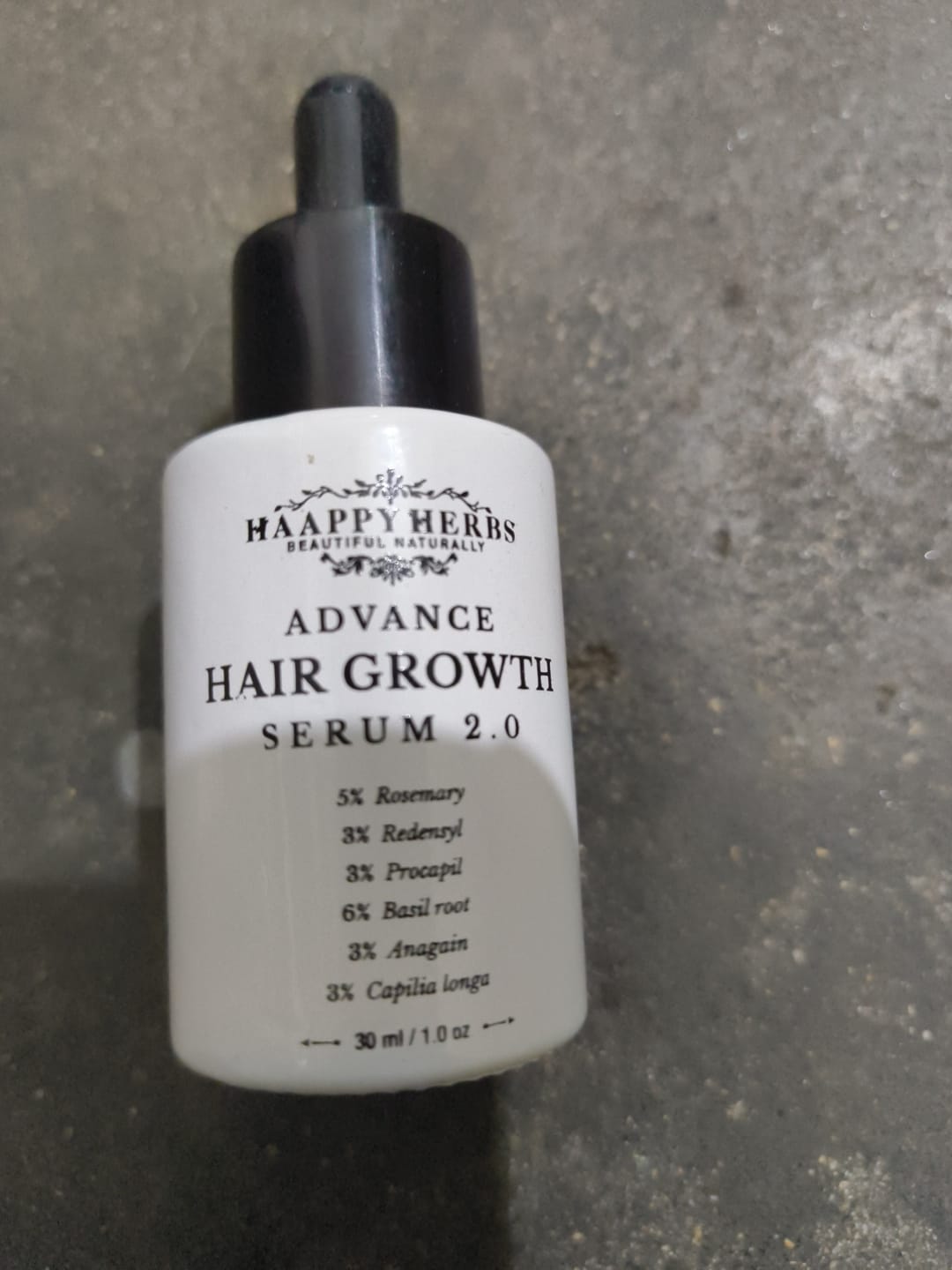 Customer photo review of Advance Hair Growth Serum 2.0 (30ml)