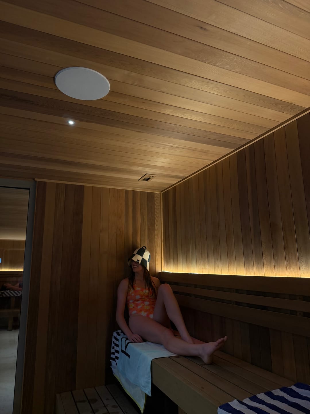 Customer photo review of The Koala Sauna Hat