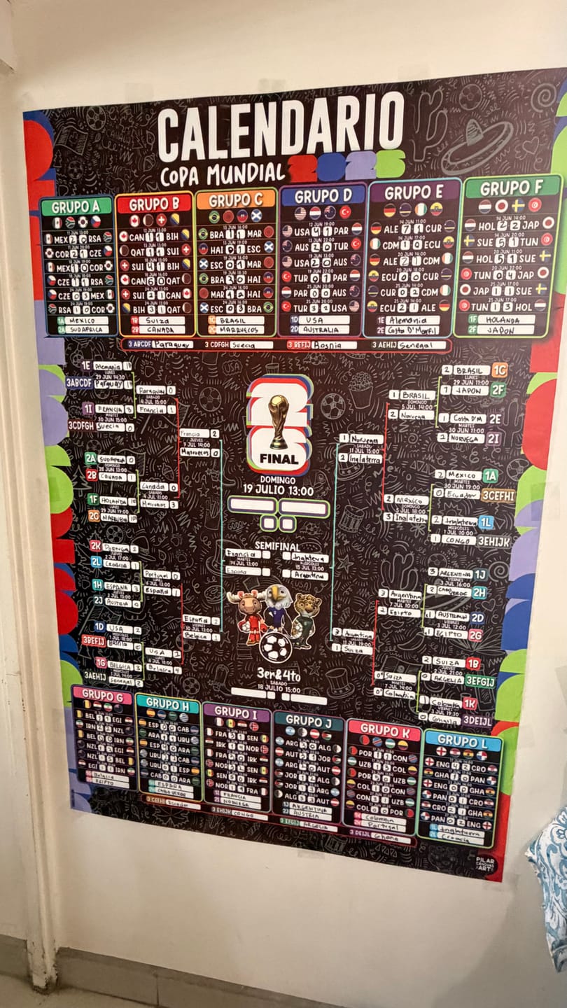 Customer photo review of Calendario Mundial 2026
