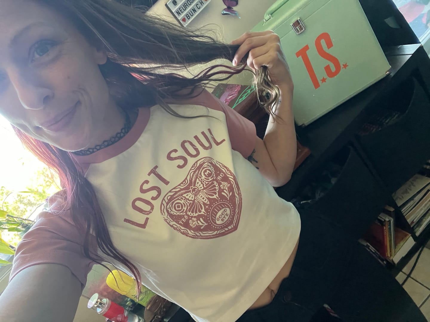 Customer photo review of Lost Soul Baseball Tee