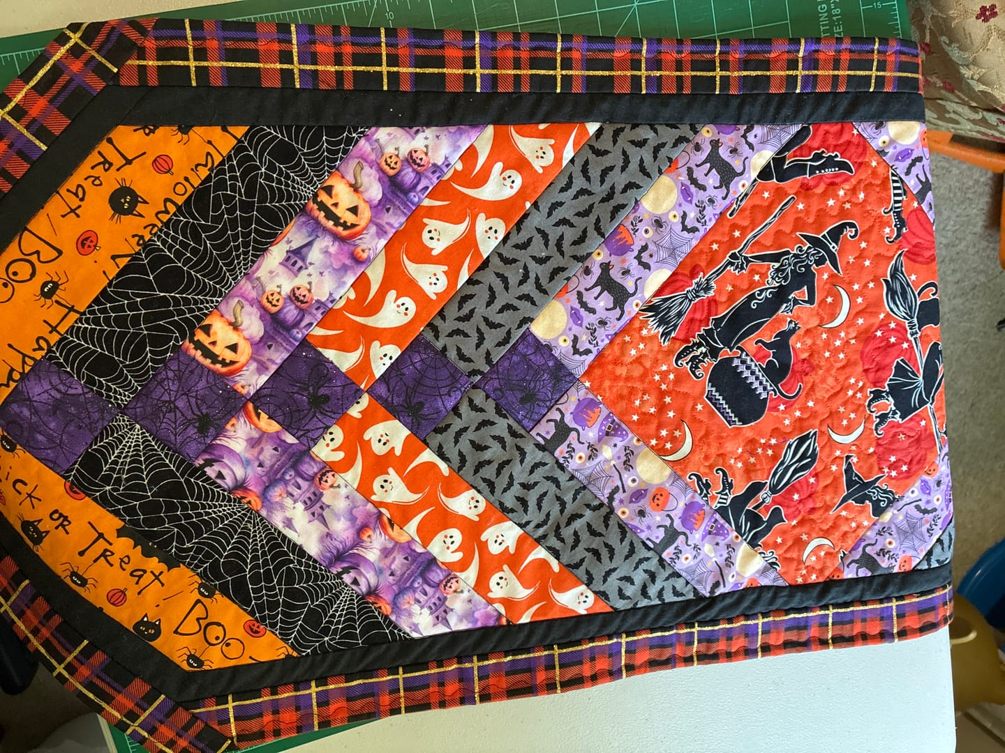 Customer photo review of Cartoon Halloween Trick Or Treat Fabric