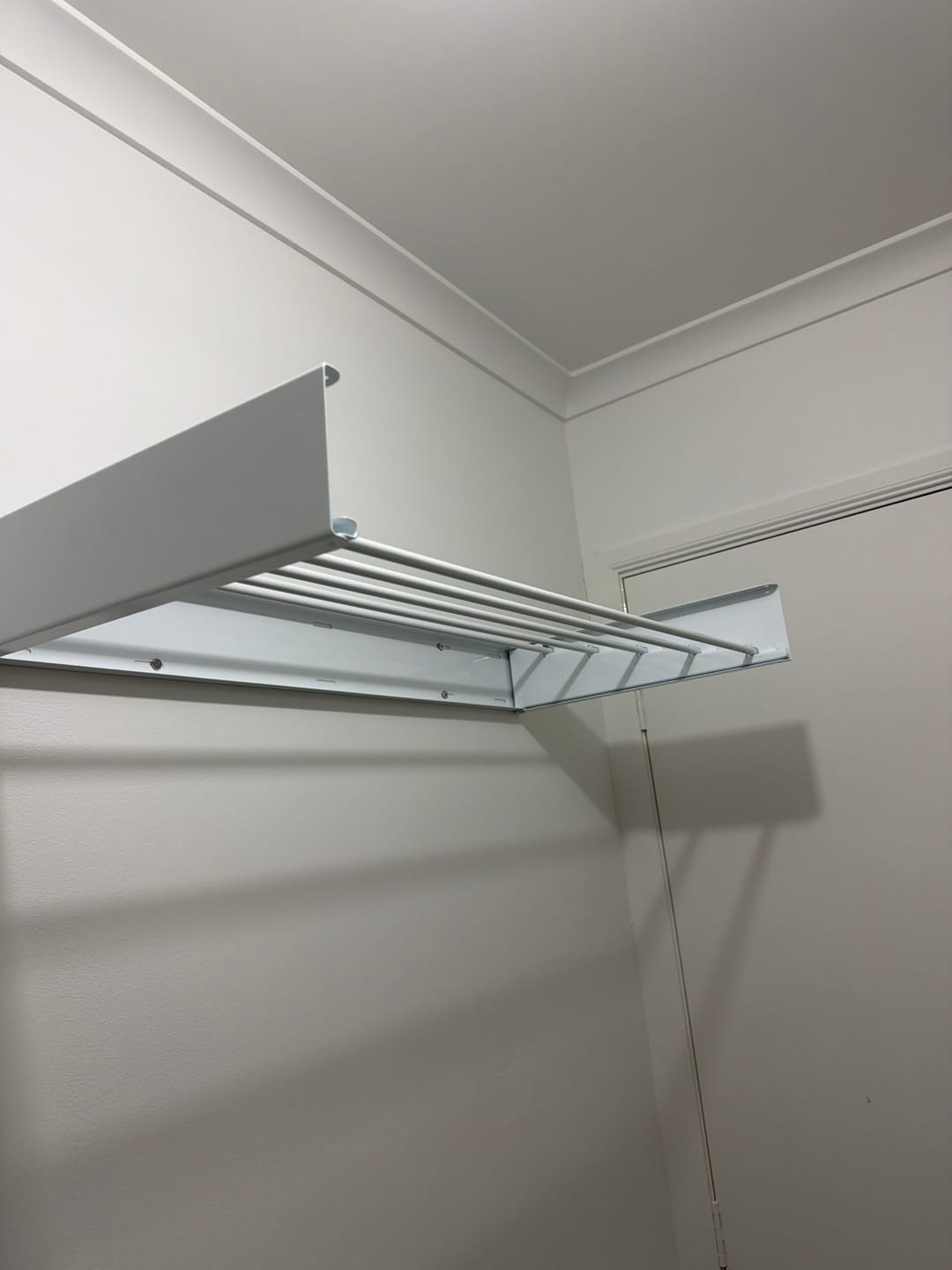 Customer photo review of Wall Mounted Drying Rack - Foldable Indoor and Outdoor Drying Rack