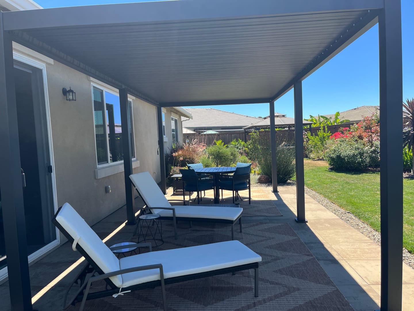 Customer photo review of Ripple Indoor/Outdoor Rug - Brown