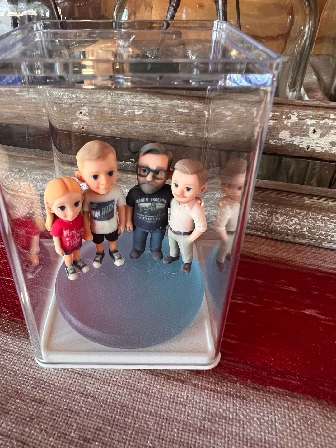 Customer photo review of DoDoWish Personalized 3D Figurine from Photo