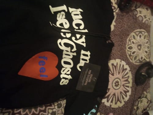 Customer photo review of Lucky Mee I See Ghosts Hoodie