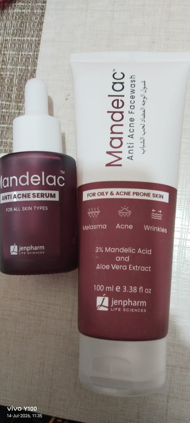 Customer photo review of MandelAC Serum