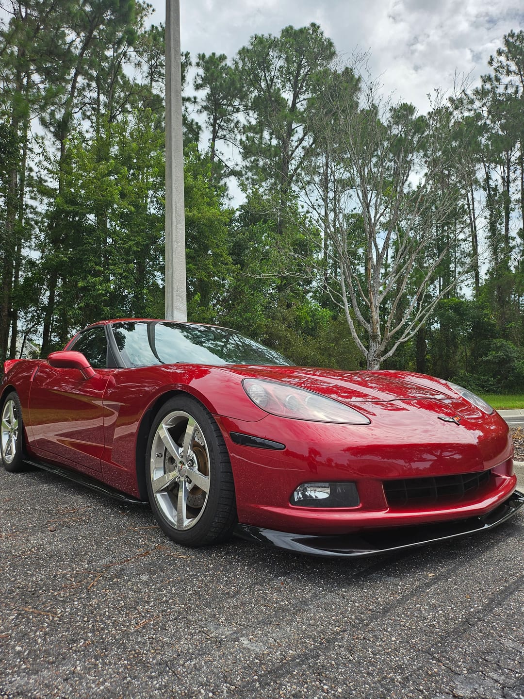 Customer photo review of Corvette C6 Base Model Extended Front Splitter Lip & Side Skirts Rocker Panels