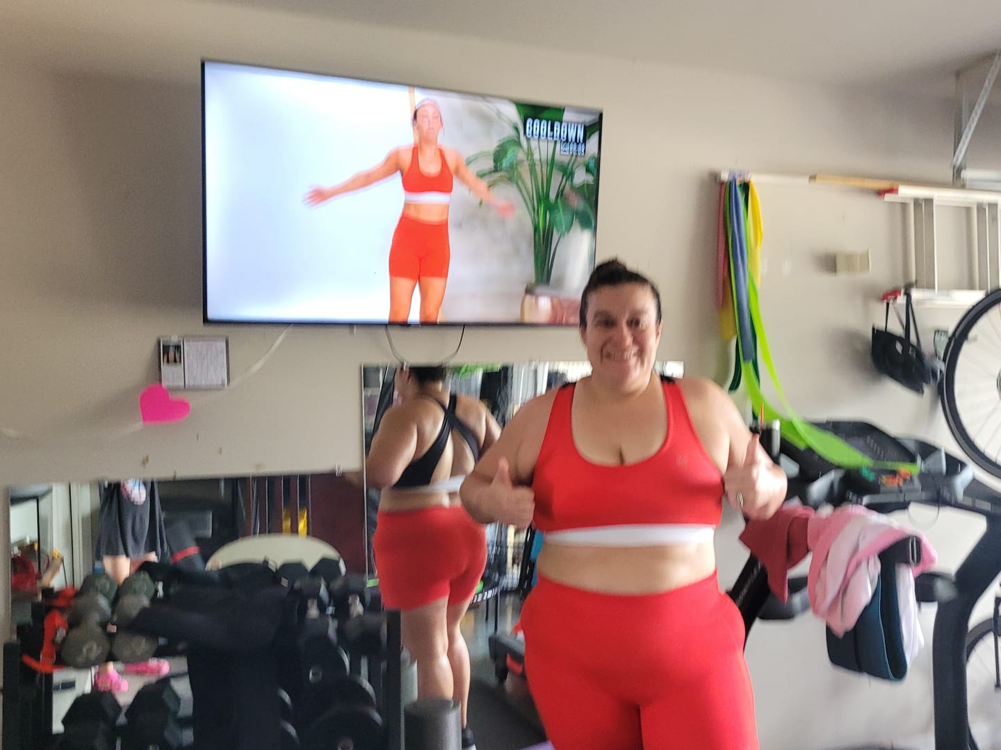 Customer photo review of DAYDREAM Perfect Scoop Neck Racerback Sports Bra