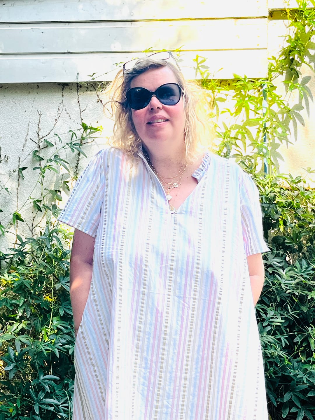 Customer photo review of Robe Céleste - Rayures douces