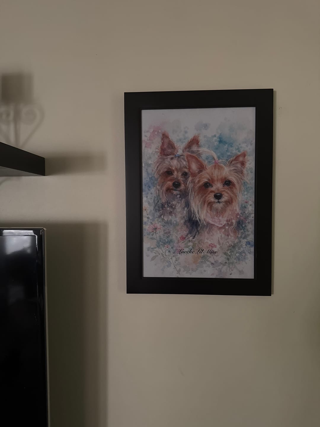 Customer photo review of Watercolor - Personalized Poster