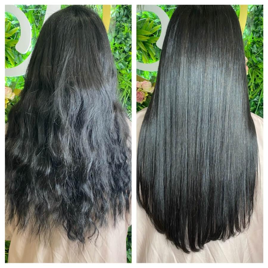 Customer photo review of Tanino Haarglättung Lana Brasiles Forest