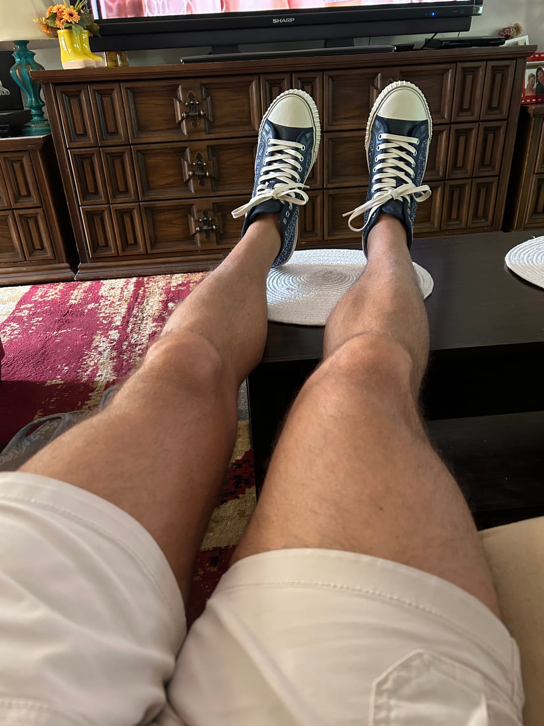 Customer photo review of Center High-Top Navy/Gray