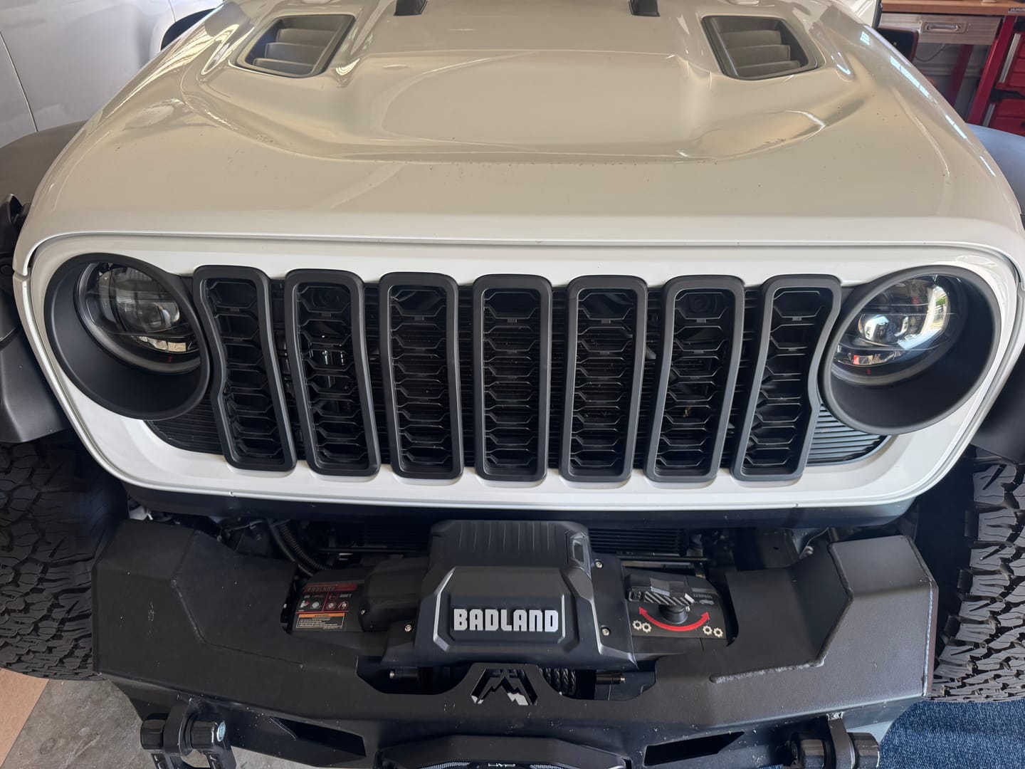 Customer photo review of Blackout Insert Covers fits JL/JT 24+ Grille * Silver Delete