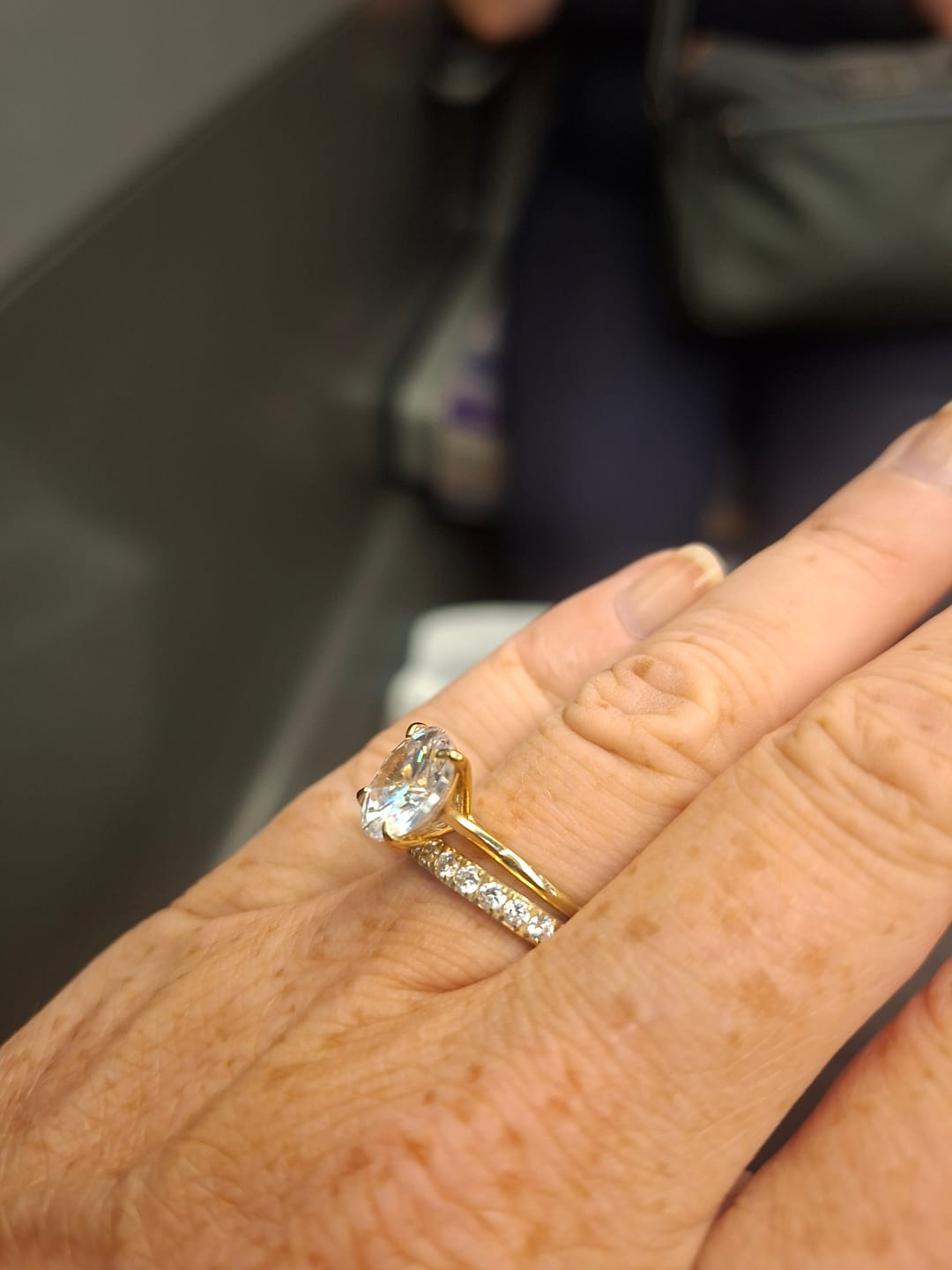 Customer photo review of Eternity Band Ring