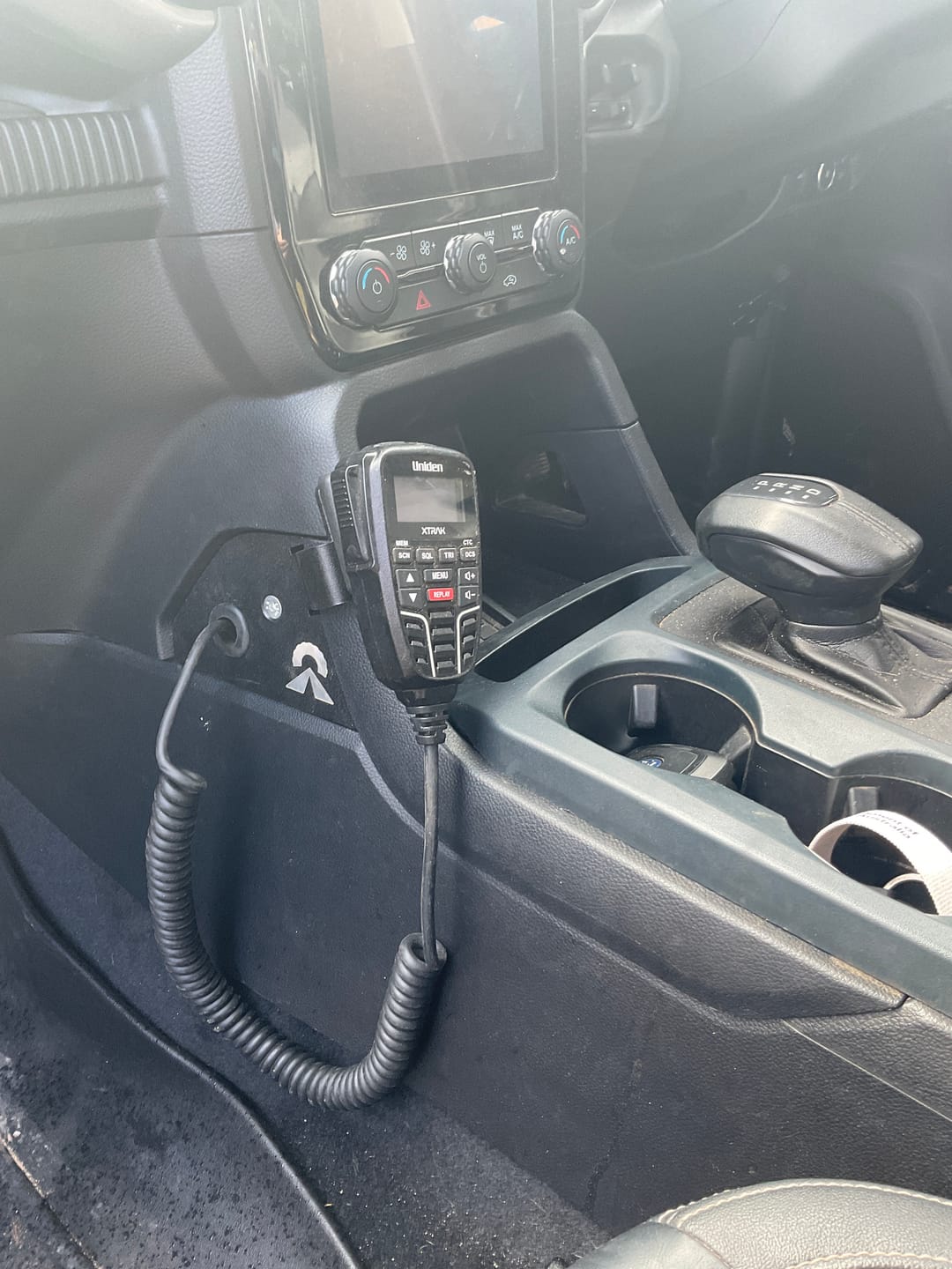 Customer photo review of UHF Handpiece Mount - Ford Ranger NextGen & Super Duty & Everest - Centre Console