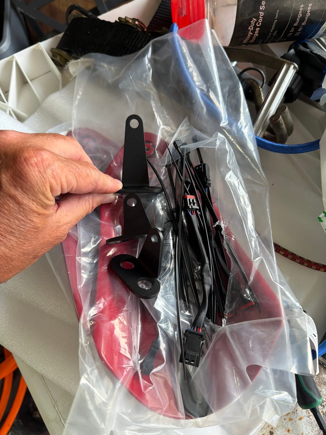Customer photo review of Hand Guards with LED for Touring & Softails fit for 2009-2026