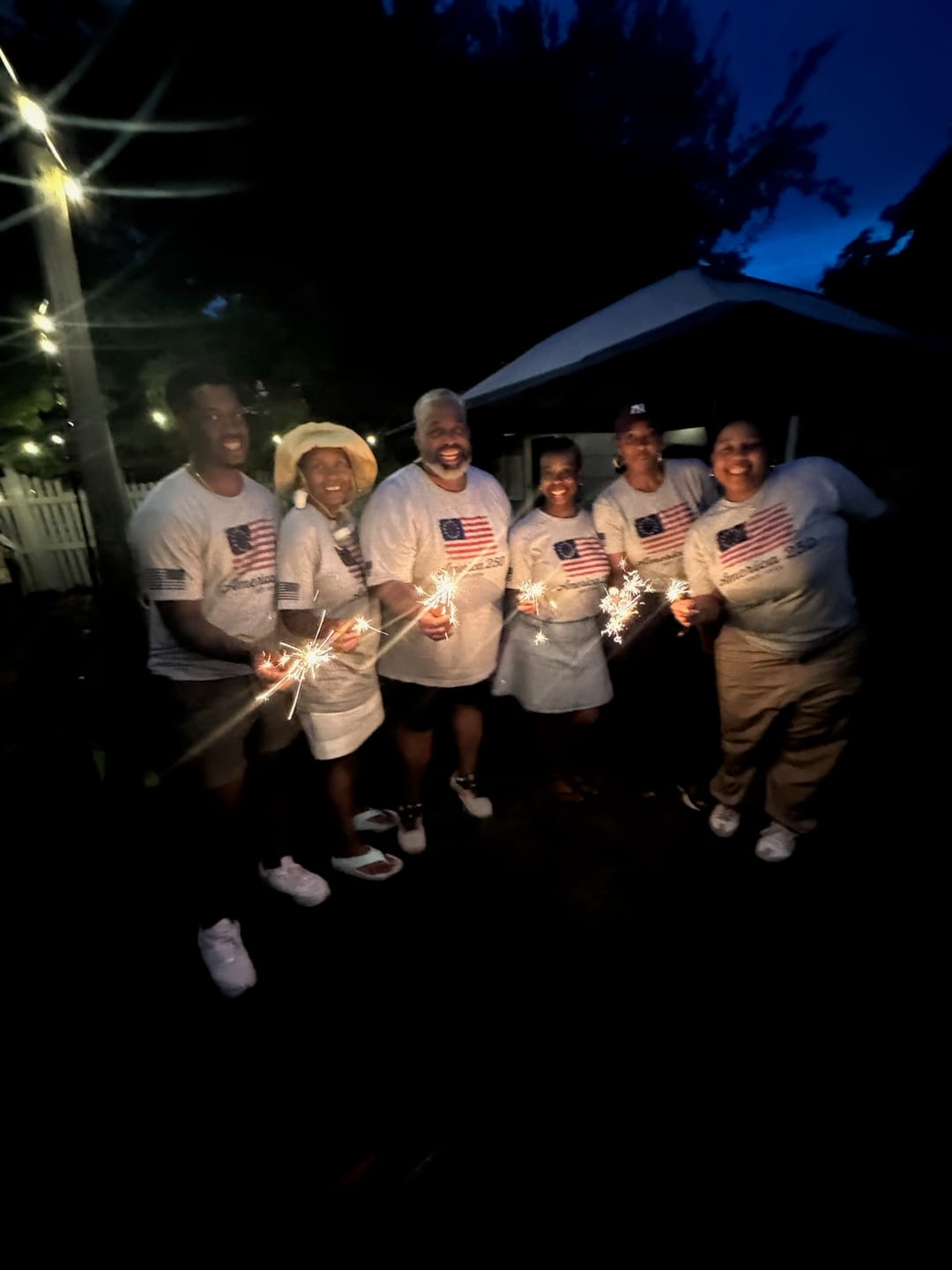 Customer photo review of America 250 Betsy Flag T-Shirt