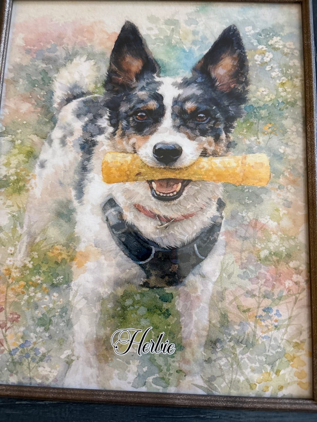 Customer photo review of Watercolour -  Personalised Poster