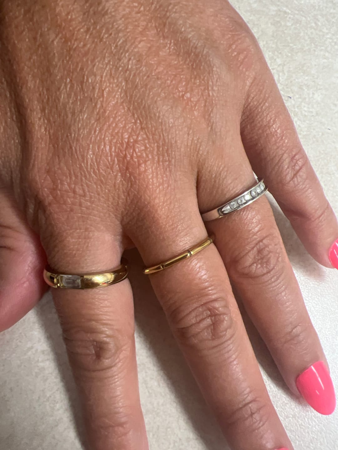 Customer photo review of Bamboo Stacker Ring (Bundle)
