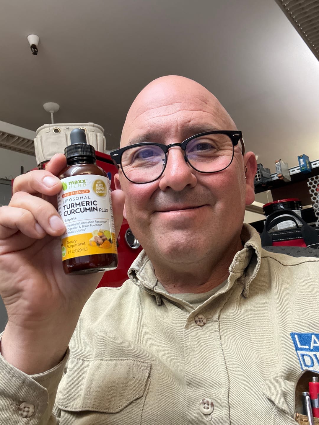 Customer photo review of Turmeric Curcumin Extract - Liposomal, Black Pepper & Ginger