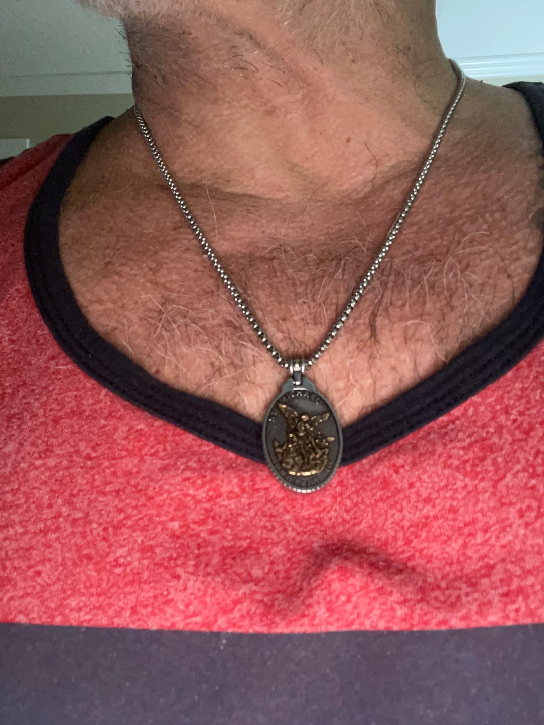 Customer photo review of ST. MICHAELS BADGE.