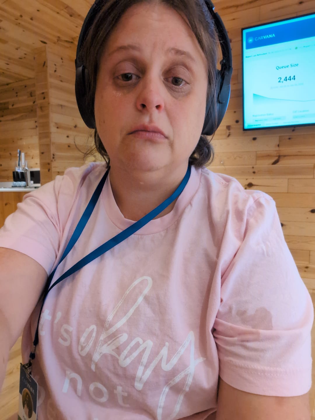 Customer photo review of It's Okay To Not Be Okay T-Shirt