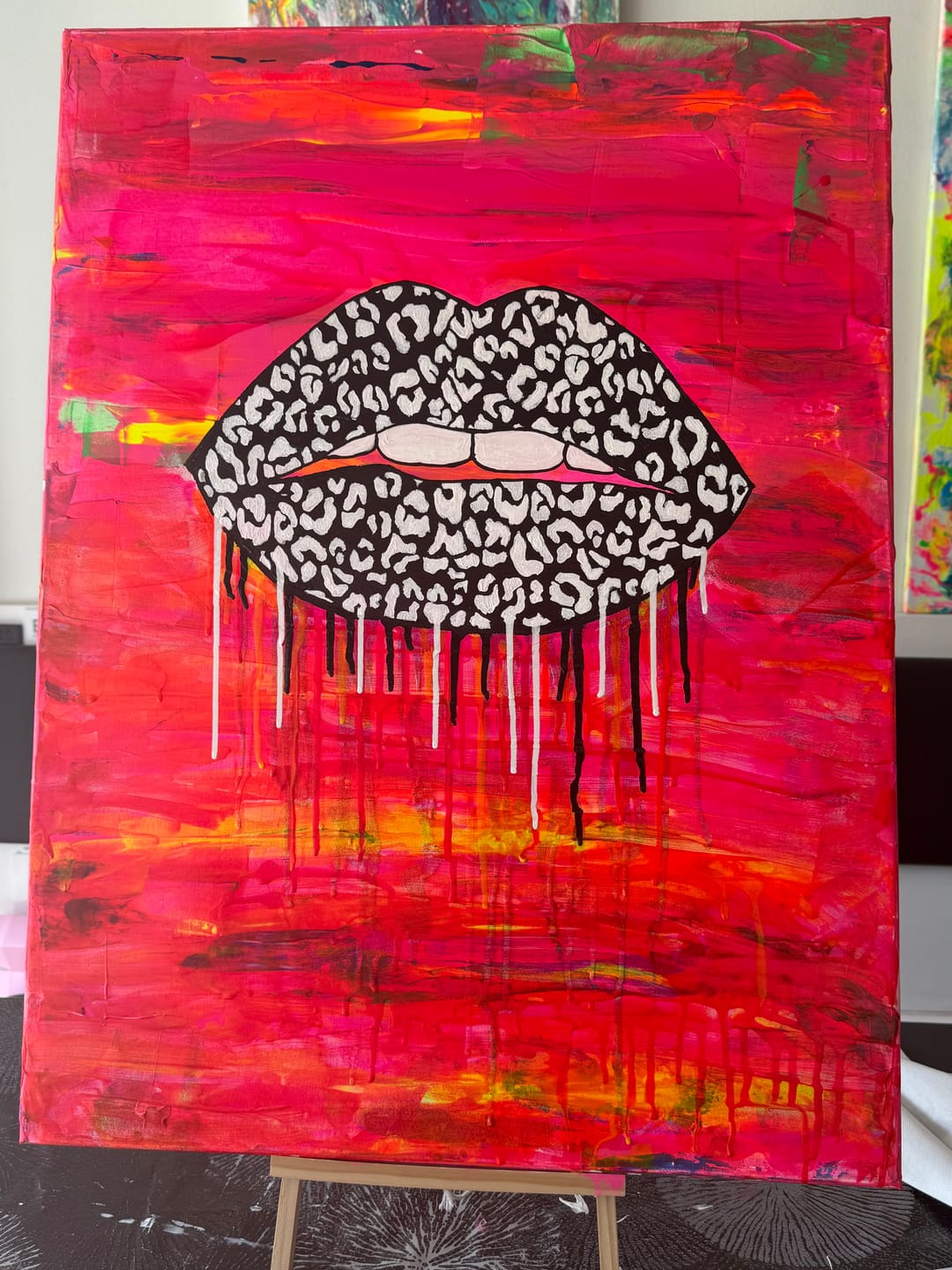 Customer photo review of Aquarylic Color - Neon Pink