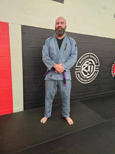 Customer photo review of Core Gray Brazilian Jiu Jitsu Mens BJJ Gi