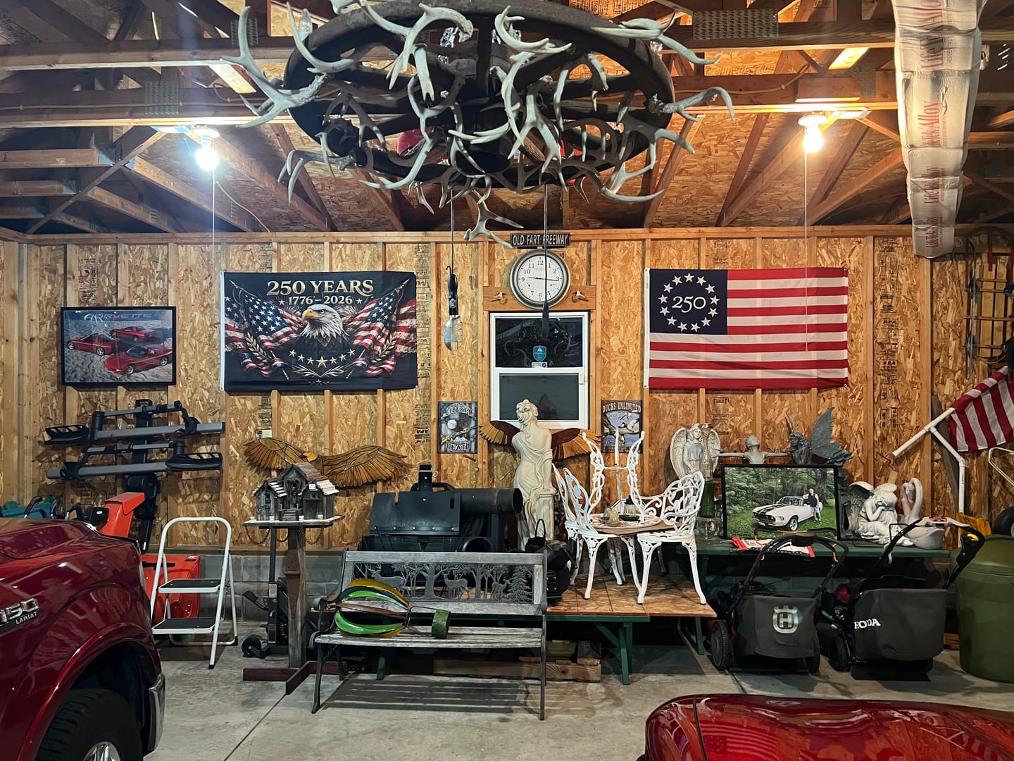 Customer photo review of The Eagle Rises: America 250th Anniversary Flag