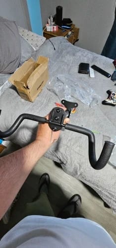 Customer photo review of fiets ophangsysteem muurbeugel