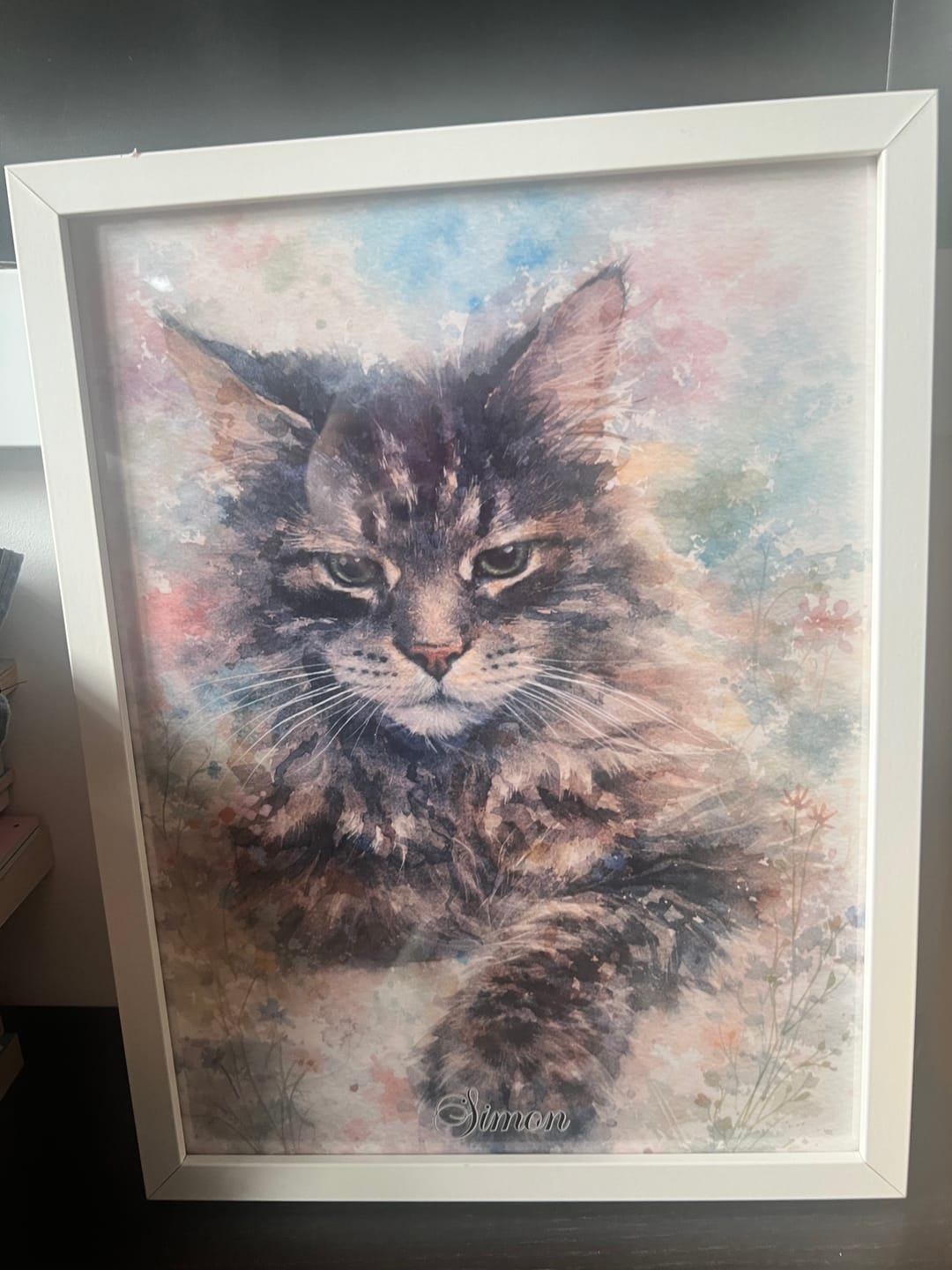 Customer photo review of Watercolour -  Personalised Poster