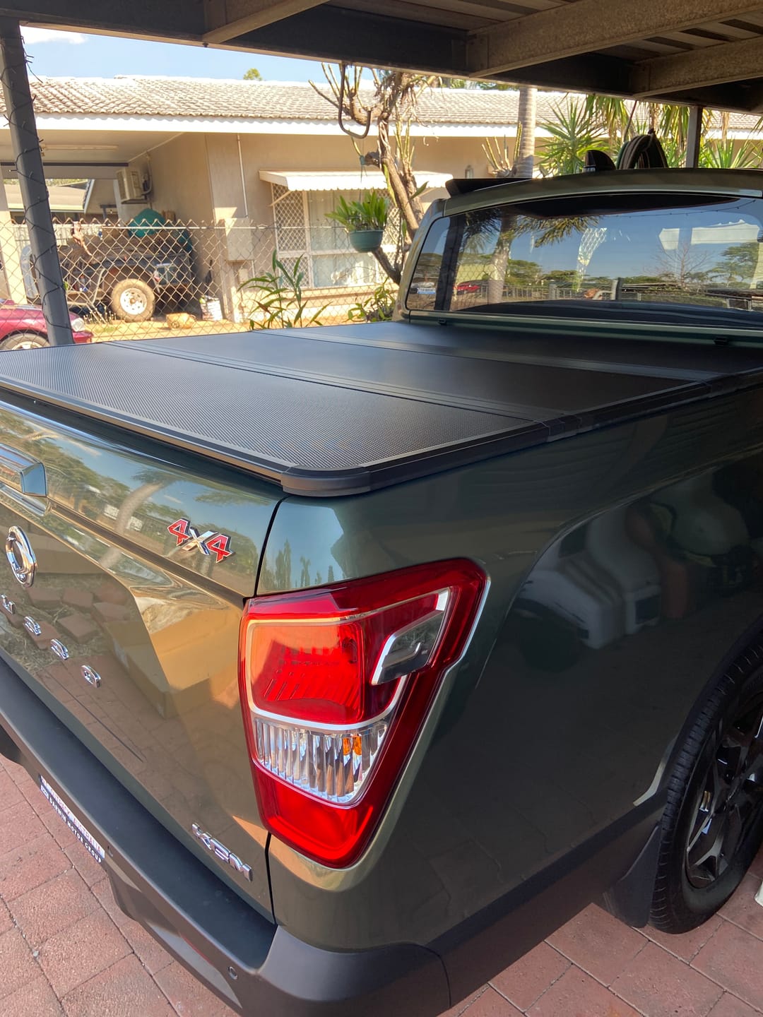 Customer photo review of Tri-Fold Hard Lid Tonneau Cover for SsangYong Musso XLV (Long Tub) 2018-2026