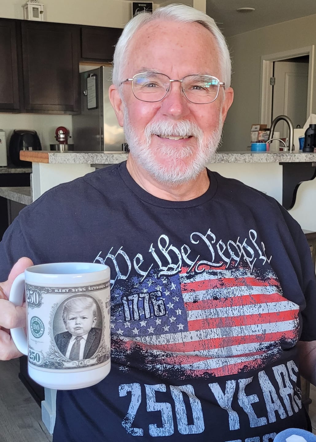 Customer photo review of "250th Anniversary Bill" Mug