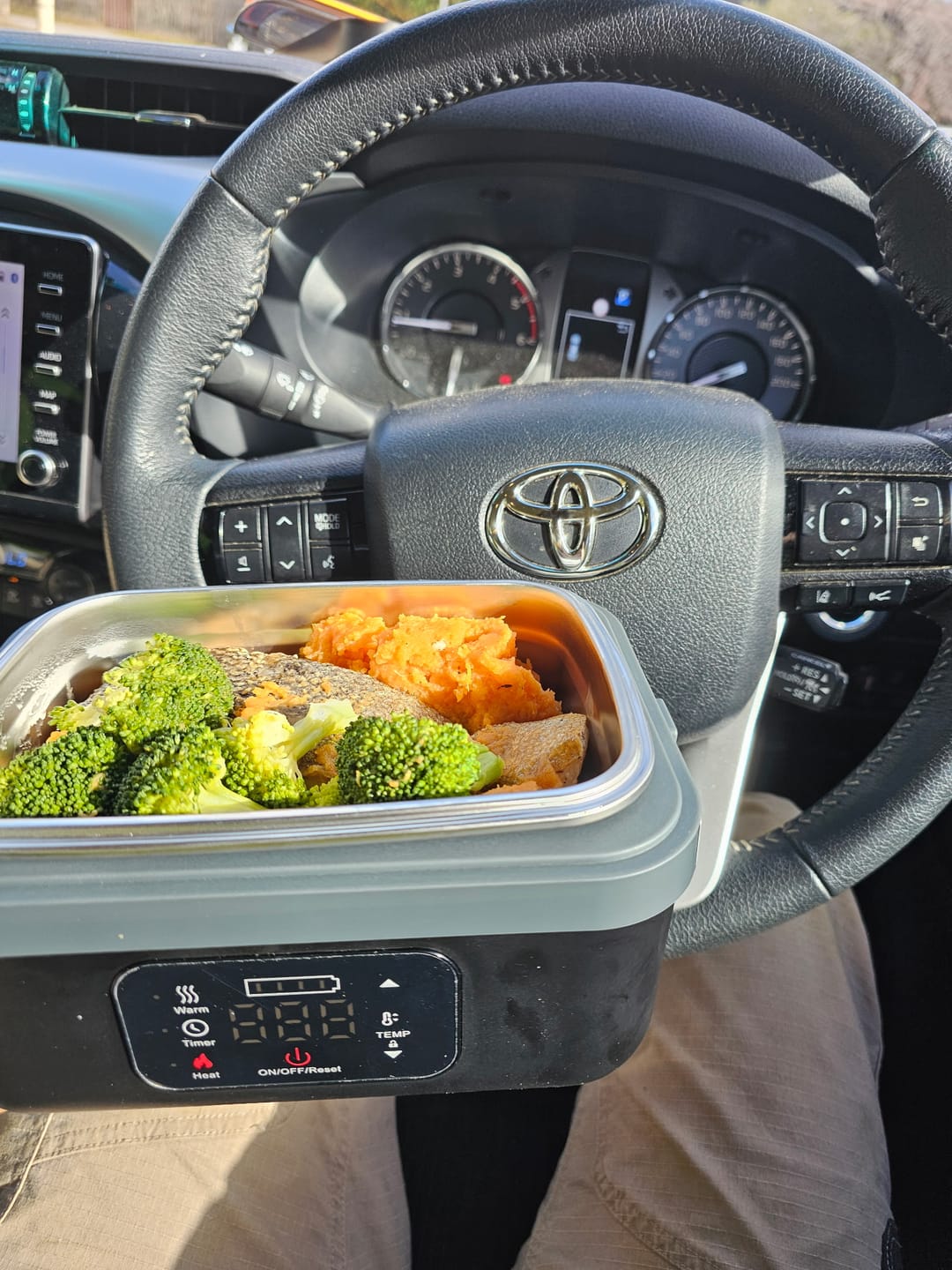 Customer photo review of Explorer Heating Lunchbox™ - Portable And Convenient