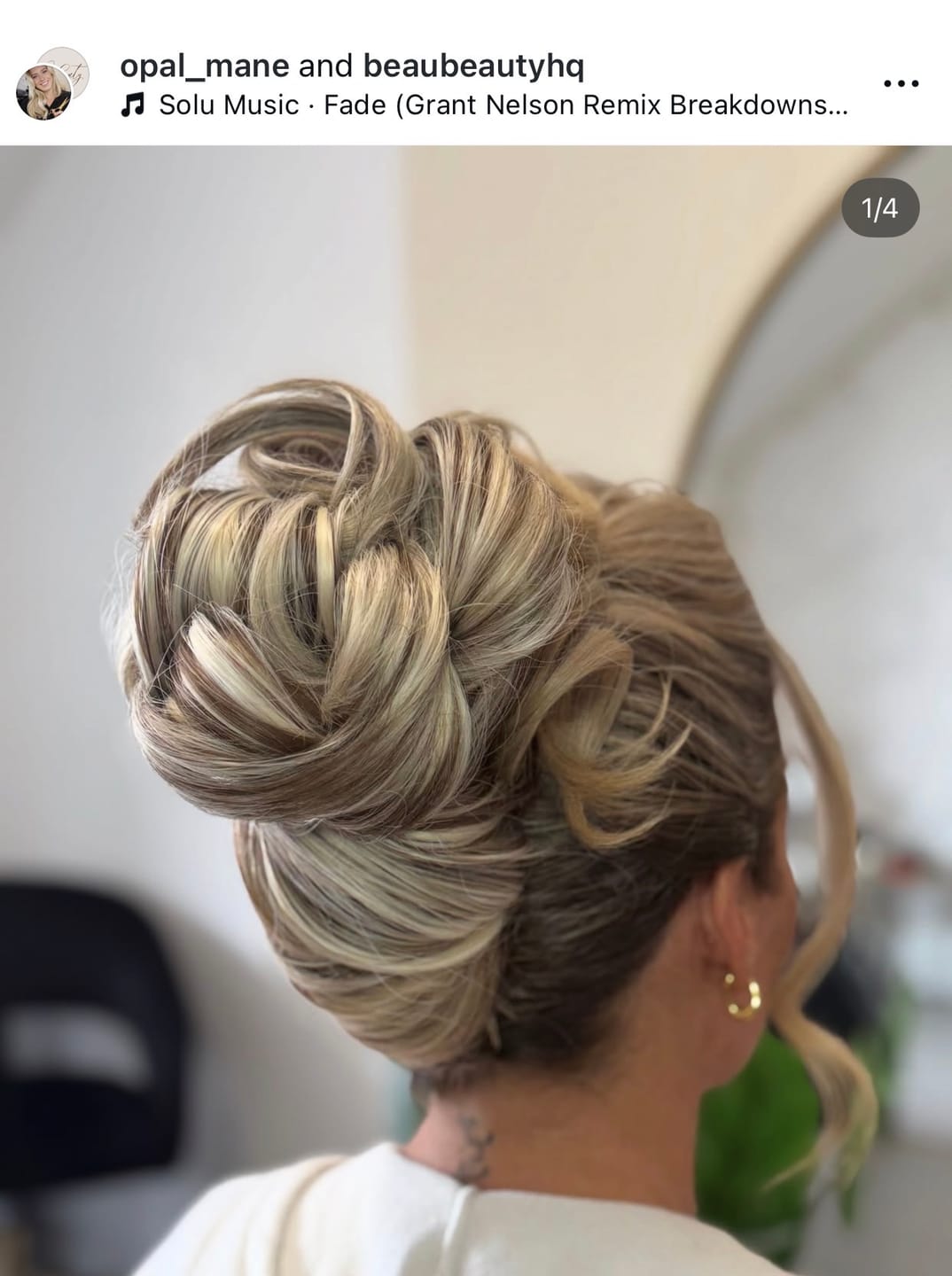 Customer photo review of Stranded Medium Flicky Clip-on Ponytail - Colour #18/68 Ash Willow