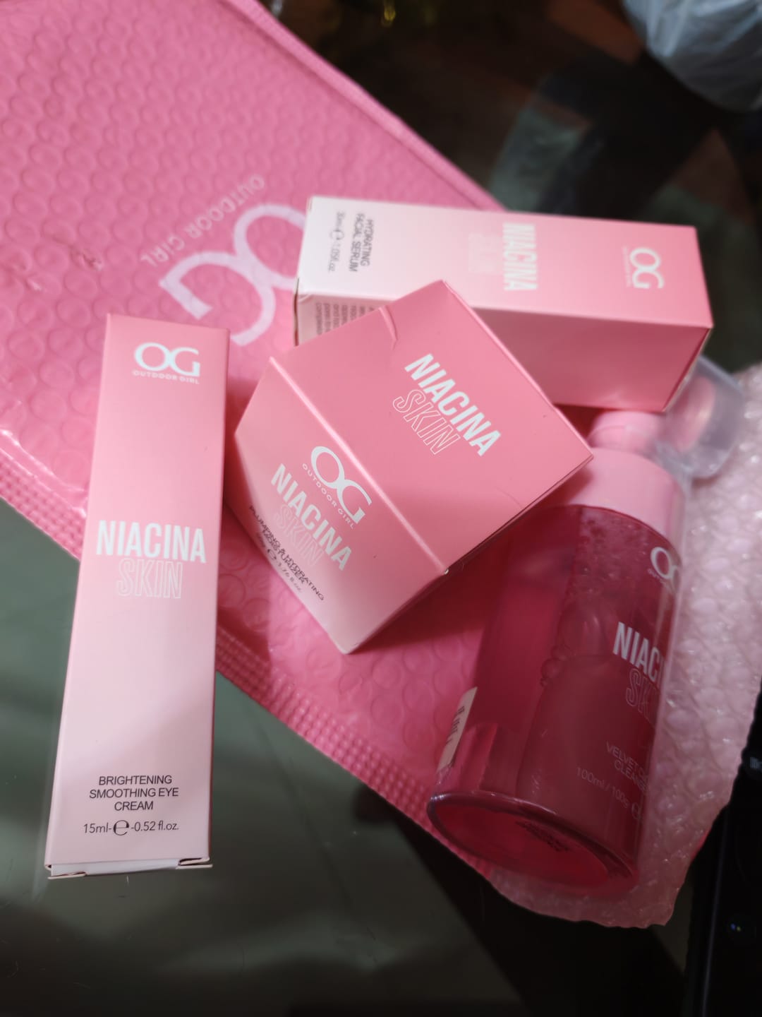 Customer photo review of KIT DE NIACINAMIDA X4 PRODUCTOS