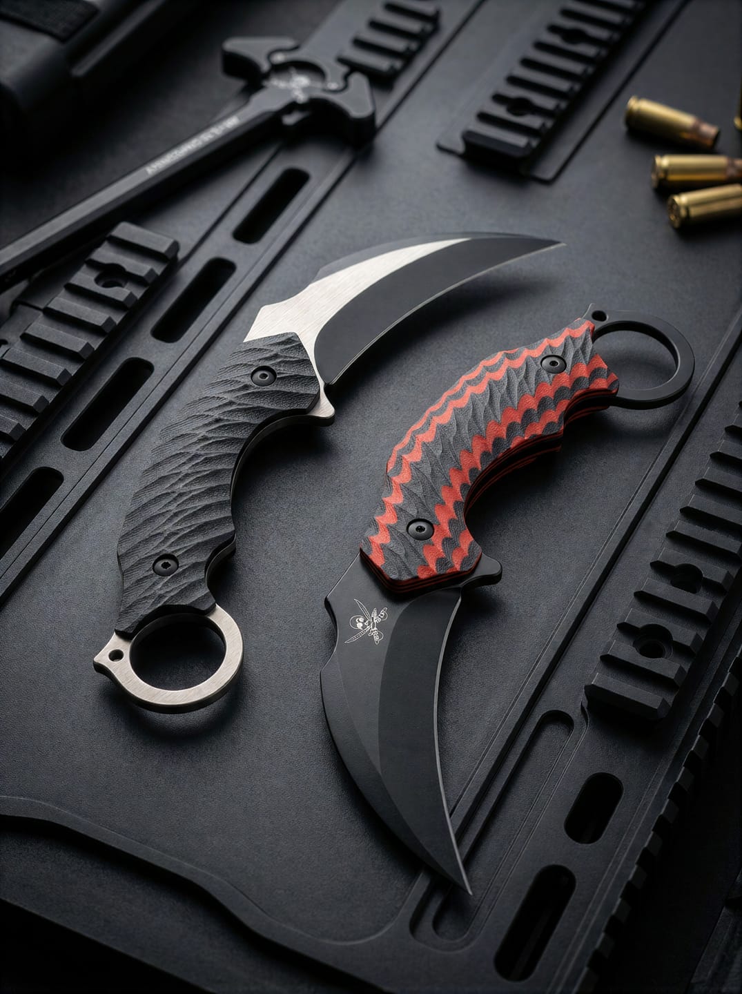 Customer photo review of Deep 6 Karambit - Black/Red